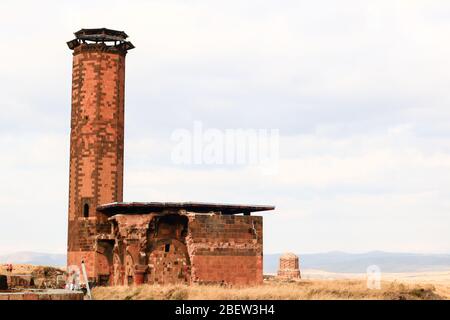 The ruins of Arpacay Included on the World Heritage. Stock Photo