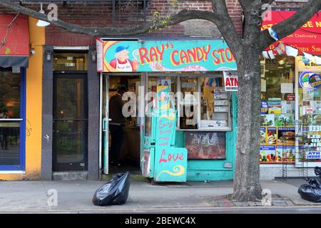 Ray's Candy Store, 113 Avenue A, New York, NY. exterior storefront of a ...