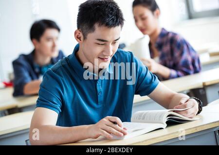 College students' classroom learning Stock Photo