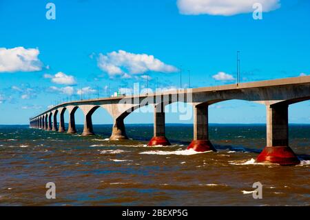 The Confederation Bridge - Canada Stock Photo