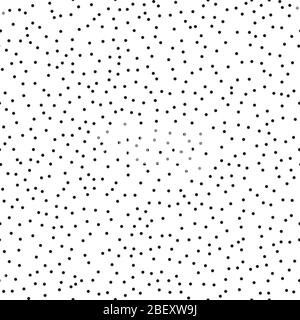 Pointillism high density seamless dots pattern. Abstract monochrome halftone. Just drop to swatches and enjoy EPS 10 Stock Vector