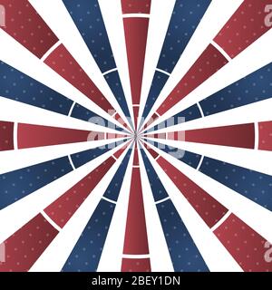 Abstract sunburst background on a white background in vintage style. Template for text Stock Vector