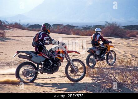 Cross country motorbike race Stock Photo