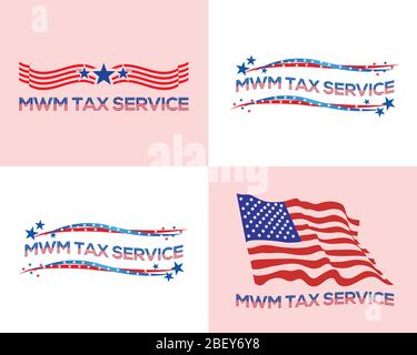 USA flag. United States America. USA flag icon. Stock Vector