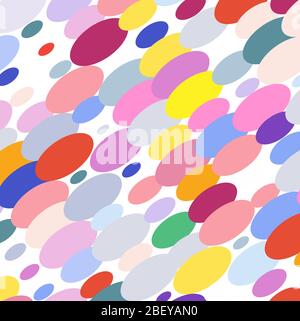 Colored  ovals on white background Stock Vector