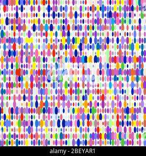 Colored  ovals on white background Stock Vector