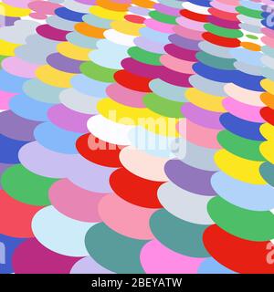 Colored  ovals on white background Stock Vector