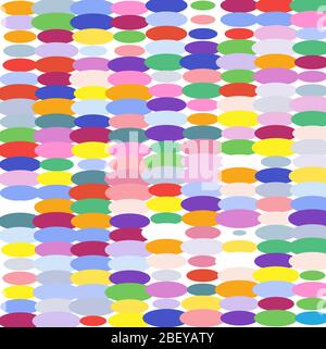 Colored  ovals on white background Stock Vector