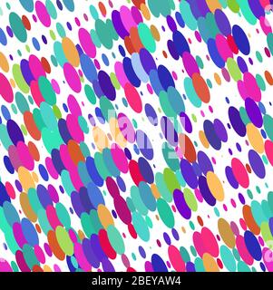 Colored  ovals on white background Stock Vector