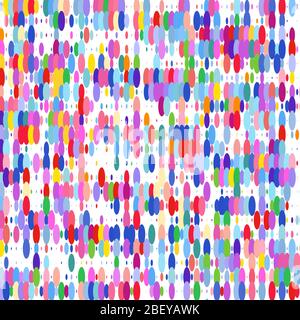 Colored  ovals on white background Stock Vector