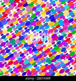 Colored  ovals on white background Stock Vector