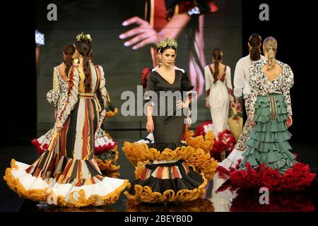 SEVILLA, SPAIN - JAN 30: carousel from the Brida collection by designer Maria Amador as part of the SIMOF 2020 (Photo credit: Mickael Chavet) Stock Photo