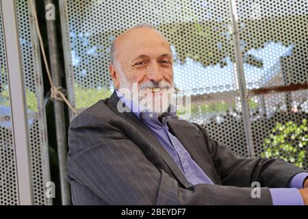 Carlo Petrini is the founder of Slow Food. A personality of great media interest, he is a gastronome, journalist and Italian writer. Turin, Italy Stock Photo