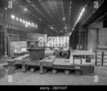 1992, Steel production in a Sheffield Steel Works, South Yorkshire, Northern England, UK Stock Photo