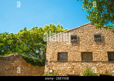 Facade of house. Medinaceli, Soria province, Castilla Leon, Spain. Stock Photo