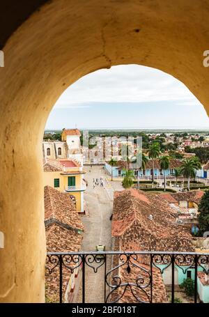 panoramic view over the city of trinidad on cuba Stock Photo