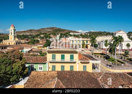 panoramic view over the city of trinidad on cuba Stock Photo