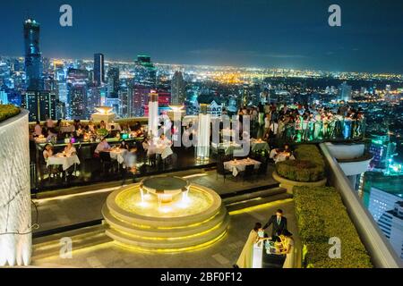 Bankok, Thailands capital att night Stock Photo