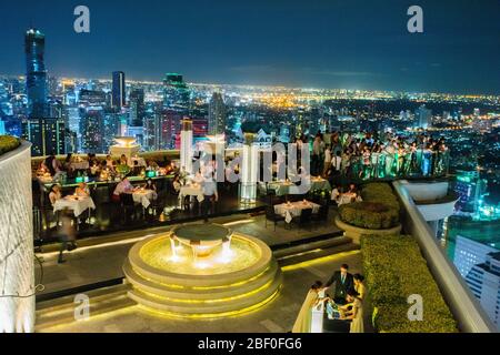 Bankok, Thailands capital att night Stock Photo