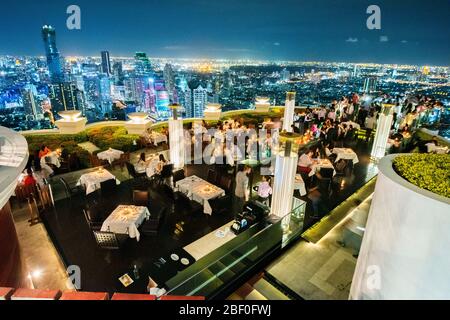 Bankok, Thailands capital att night Stock Photo