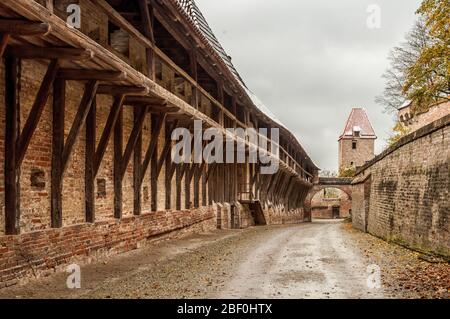 Trausnitz Castle in Landshut in winter Stock Photo