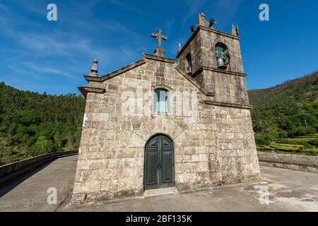 Church of Christ (Igreja Matriz do Sistelo), Sistelo, Arcos de Valdevez, Portugal. Stock Photo