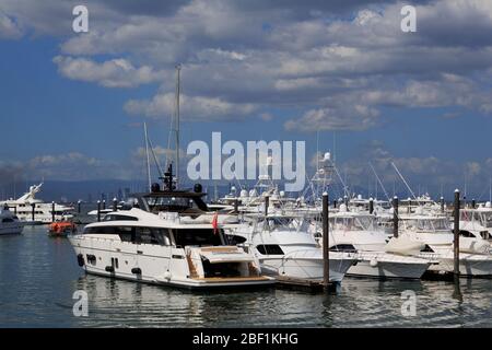 Flamenco Marina, Amador District, Panama City, Panama, Central America Stock Photo