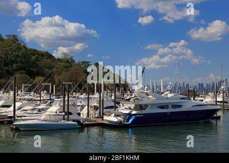 Flamenco Marina, Amador District, Panama City, Panama, Central America Stock Photo