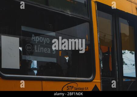 transantiago city bus route sTop in the centre of Santiago Chile Stock  Photo - Alamy