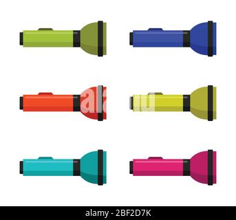 torch icon illustrated in vector on white background Stock Vector