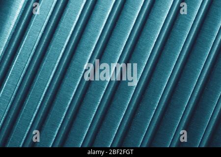 Striped surface with parallel lines. plastic background. colored metal plate texture Stock Photo