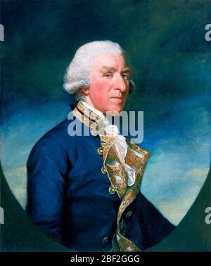 Admiral Samuel Hood, 1st Viscount Hood (1724-1816) - James Northcote, 1784 Stock Photo