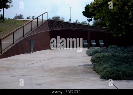 Jardi Botanic de Barcelona, Carrer del Doctor Font i Quer, Monjuic, Bacelona, Spain by OAB Office Architecture Carlos Ferrater, Josep Lluis Canosa Stock Photo