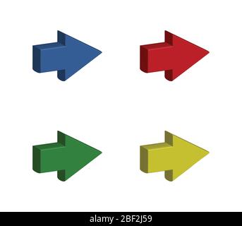 arrow icon illustrated in vector on white background Stock Vector Image ...