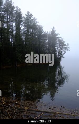 USA, Woodstock, NY, Cooper Lake, the largest natural lake in the Catskill Mountains Stock Photo