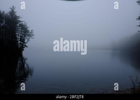 USA, Woodstock, NY, Cooper Lake, the largest natural lake in the Catskill Mountains Stock Photo