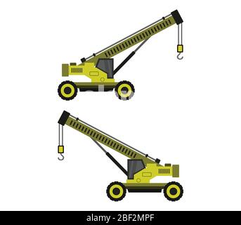 crane icon illustrated in vector on white background Stock Vector