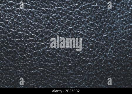 Black leather texture background. rough material close up Stock Photo