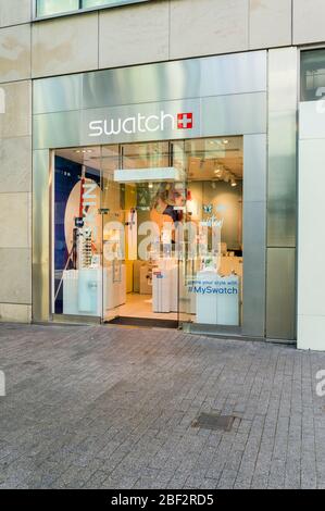 Swatch store in Bullring shopping mall, Brimingham, West Midlands, England, GB, UK Stock Photo
