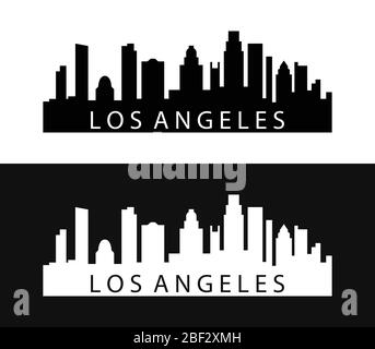 Los Angeles icon illustrated in vector on white background Stock Vector