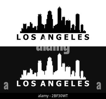 Los Angeles icon illustrated in vector on white background Stock Vector