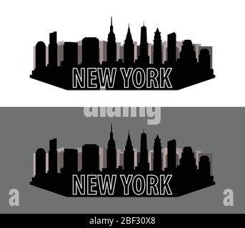 new york icon illustrated in vector on white background Stock Vector ...
