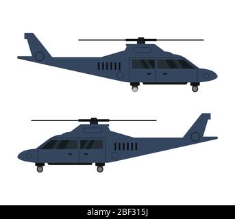 helicopter icon illustrated in vector on white background Stock Vector