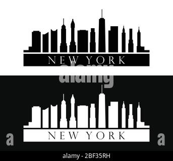 new york icon illustrated in vector on white background Stock Vector ...