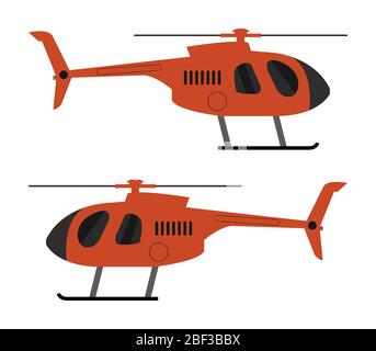 helicopter icon illustrated in vector on white background Stock Vector