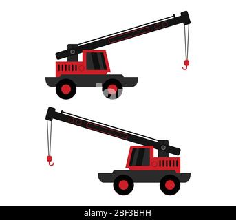 crane icon illustrated in vector on white background Stock Vector