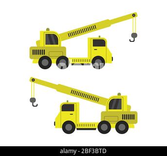 crane icon illustrated in vector on white background Stock Vector