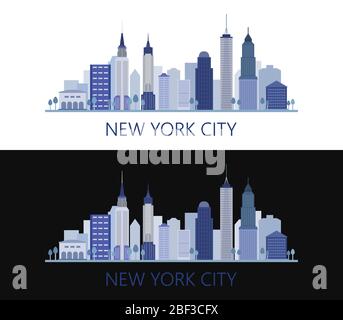 new york icon illustrated in vector on white background Stock Vector ...