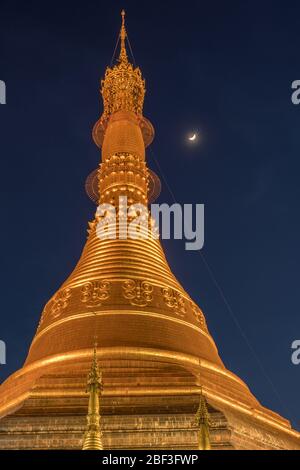 Kyeik Than Lan Pagoda, Mawlamyine, Myanmar Stock Photo
