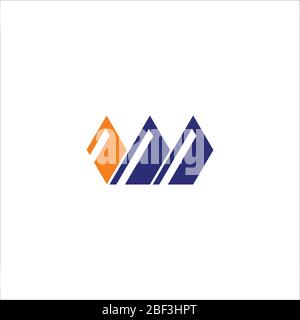 Initial letter w logo vector design template Stock Vector